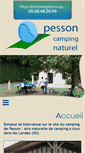 Mobile Screenshot of campingpesson.com